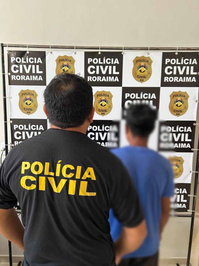 Jovem é preso suspeito de estuprar e engravidar a irmã adolescente em Pacaraima