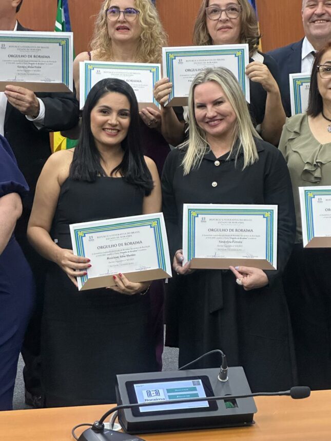 Orgulho de Roraima: jornalistas do Grupo Égia são homenageadas na Assembleia Legislativa