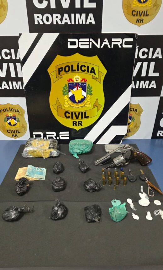 Homem tenta se esconder no forro de casa e é preso durante operação contra tráfico de drogas em Boa Vista