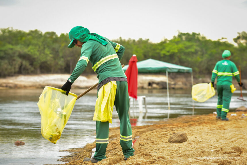 Ação reforça sensibilização para manter praias e rios limpos em Boa Vista