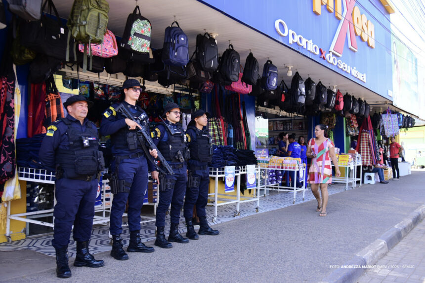 Guarda Municipal reforça segurança e tranquiliza comerciantes em Boa Vista