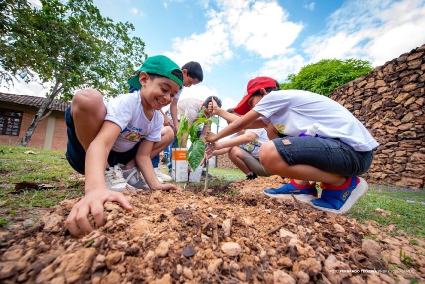 Plantando o Futuro: comitê das Crianças põe a “mão na terra” pela natureza