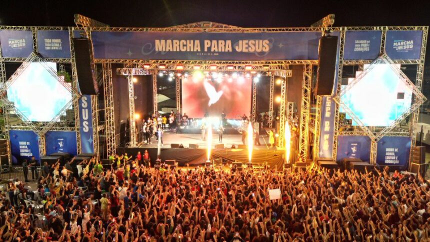 Marcha para Jesus 2025 movimenta Boa Vista em um grande ato de fé e adoração