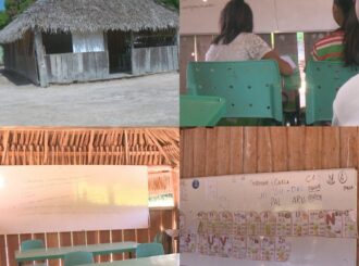 Governo de Roraima e prefeitura do Cantá ignoram problemas de escolas improvisadas da região construídas com madeiras e palhas