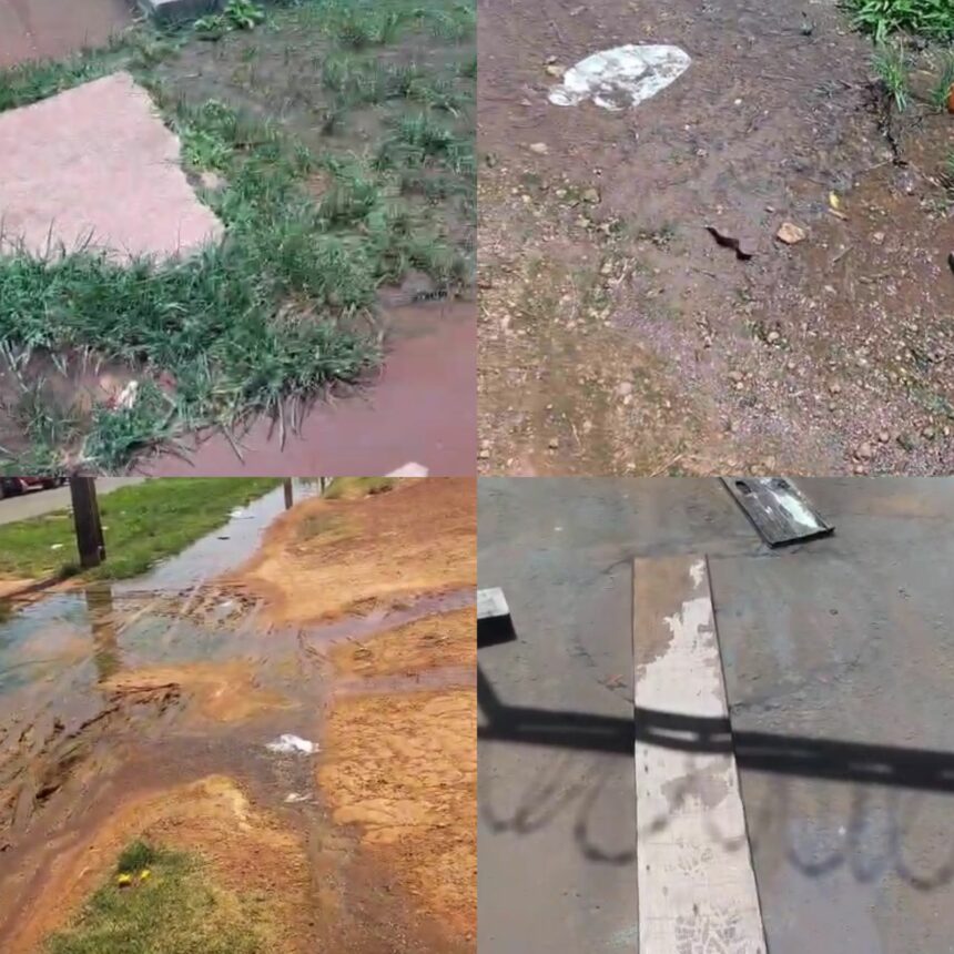 Morador do Vila Jardim denuncia esgoto estourado há duas semanas e falta de solução por parte da Caer: ‘infelizmente fomos tratados com desrespeito e descaso’