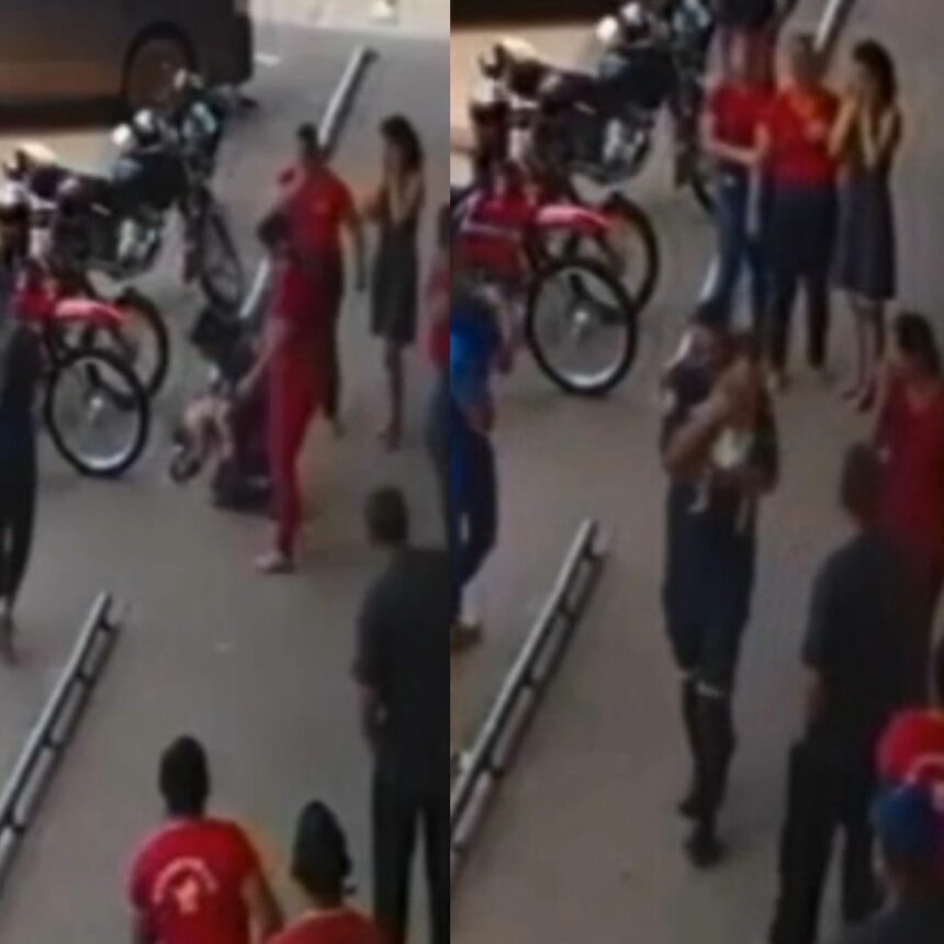 Motorista de ambulância do Samu salva bebê engasgado com leite em Bonfim; veja vídeo