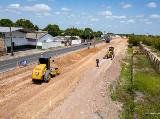 Avenida Venezuela: obras de duplicação no Jardim Floresta recebe serviços de terraplanagem