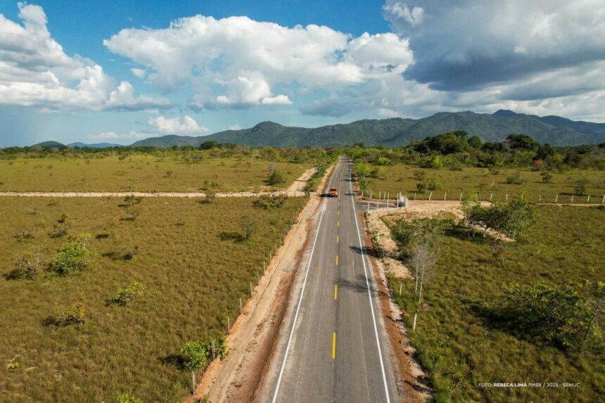 Prefeitura de Boa Vista conclui asfaltamento de 8,3 km da vicinal BVA-273