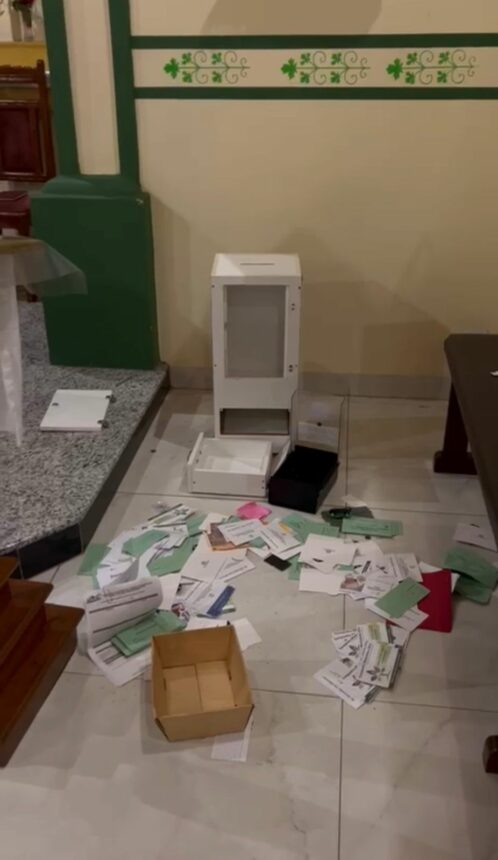 Ladrões invadem Igreja de São Sebastião, em Boa Vista, e furtam sacrário; veja vídeo