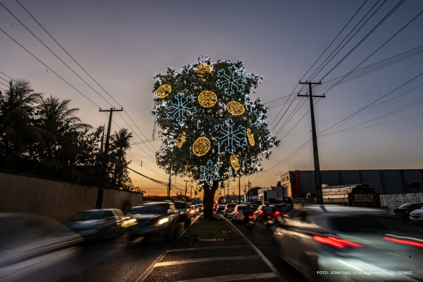 Iluminação de Natal transforma Boa Vista em um espetáculo de magia, beleza e encanto