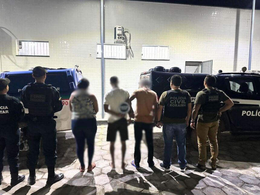 Três pessoas da mesma família são presas suspeitas de tráfico de drogas em Rorainópolis