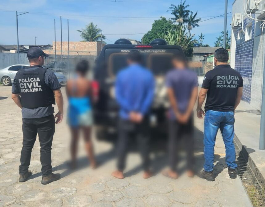 Trio é preso e dois adolescentes são apreendidos por furtos e tráfico de drogas em Rorainópolis