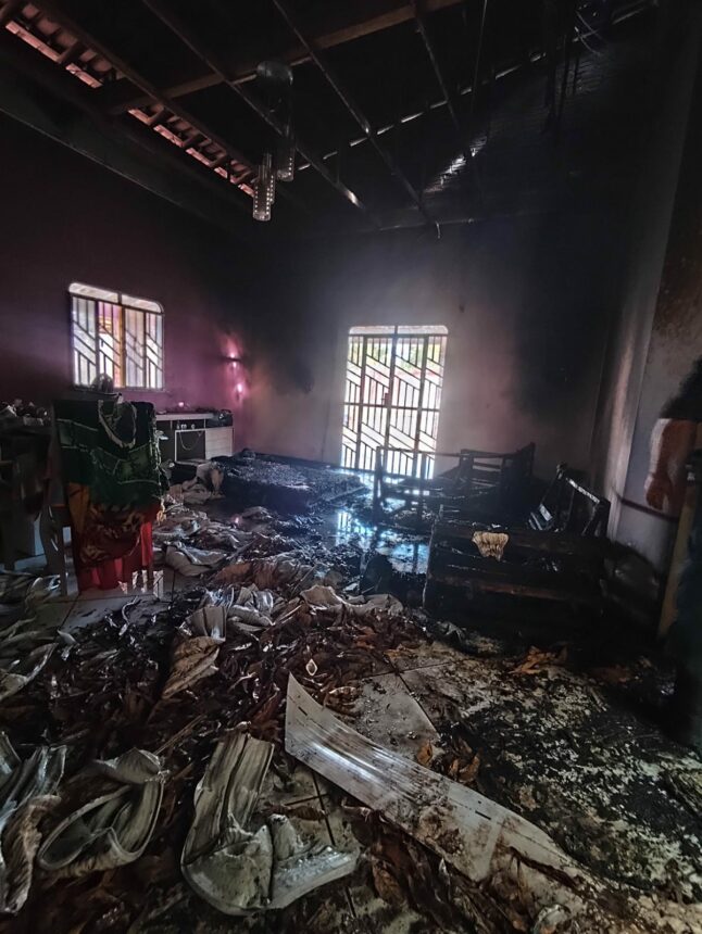 Policial militar de folga ajuda vizinhos a apagar incêndio em residência em Alto Alegre