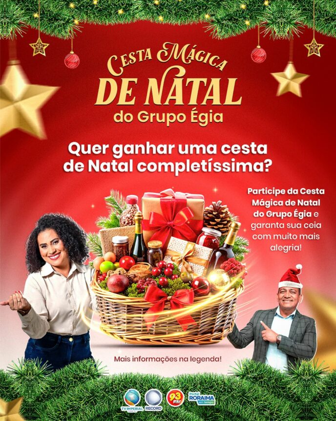 Sorteio da promoção “Cesta Mágica de Natal” do Grupo Égia acontece nesta sexta e sábado