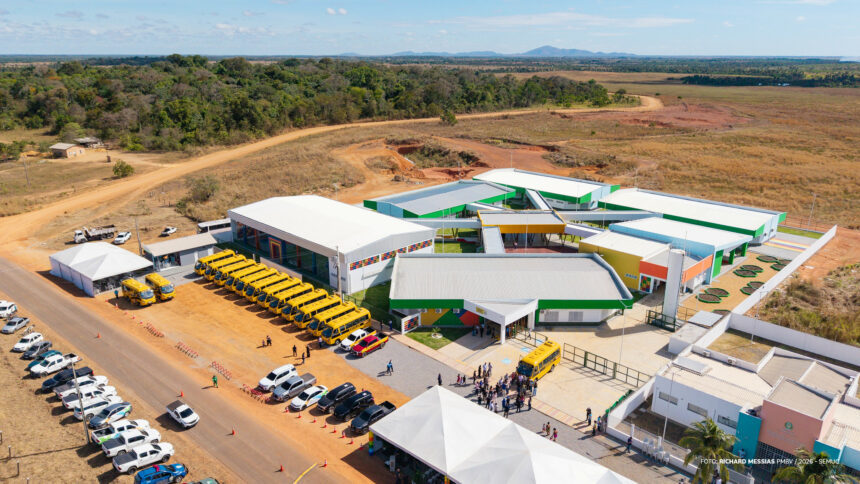 Primeira escola de tempo integral é inaugurada na zona rural de Boa Vista