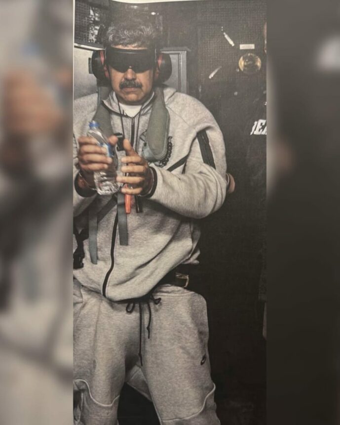 Trump divulga foto de Maduro a caminho dos EUA