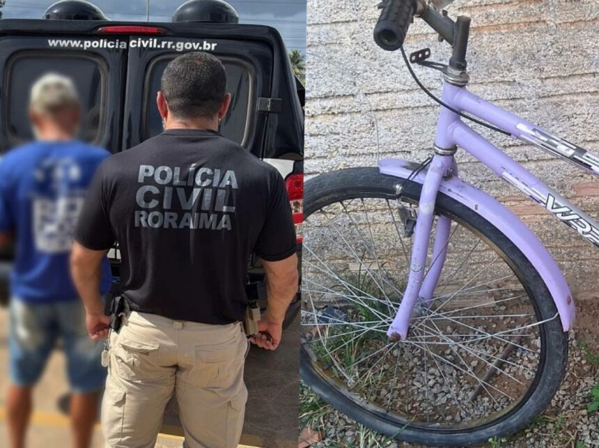 Homem que frequentemente furtava bicicletas é preso em Boa Vista
