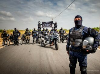 Agentes de segurança participam do 1º curso de motociclista policial e batedor