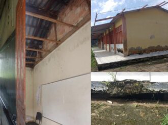 Fezes de morcegos nas salas, forro estragado e fossa aberta, diz denúncia sobre situação de escola no Baixo Rio Branco