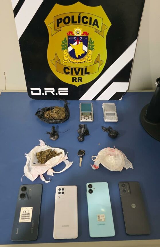 Três homens que vendiam drogas por delivery são presos em Boa Vista