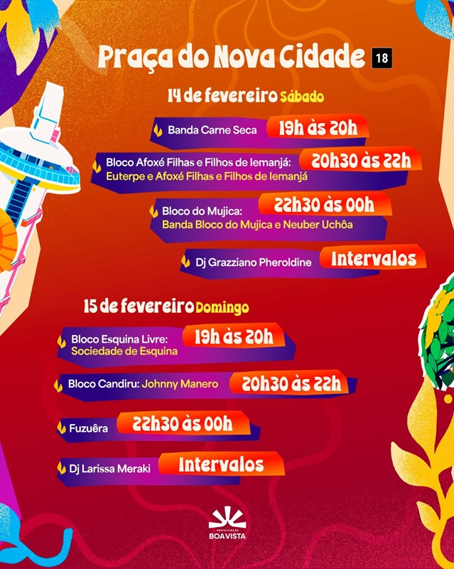 programação 15/02/26