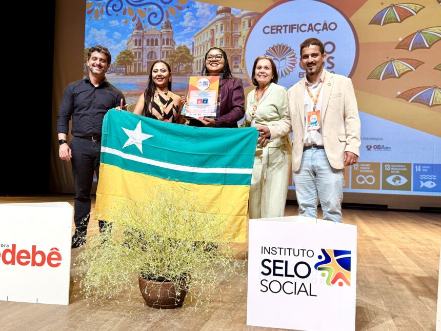 Boa Vista recebe Selo ODS Educação em evento nacional na cidade de Recife