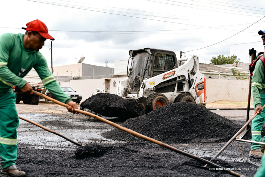 Ruas do São Vicente são recapeadas para melhorar mobilidade na região