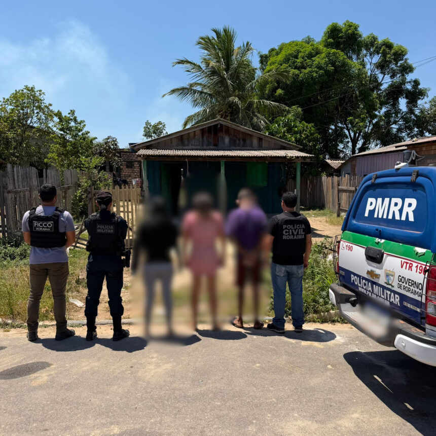 Duas mulheres e um homem são presos por tráfico de drogas em Rorainópolis