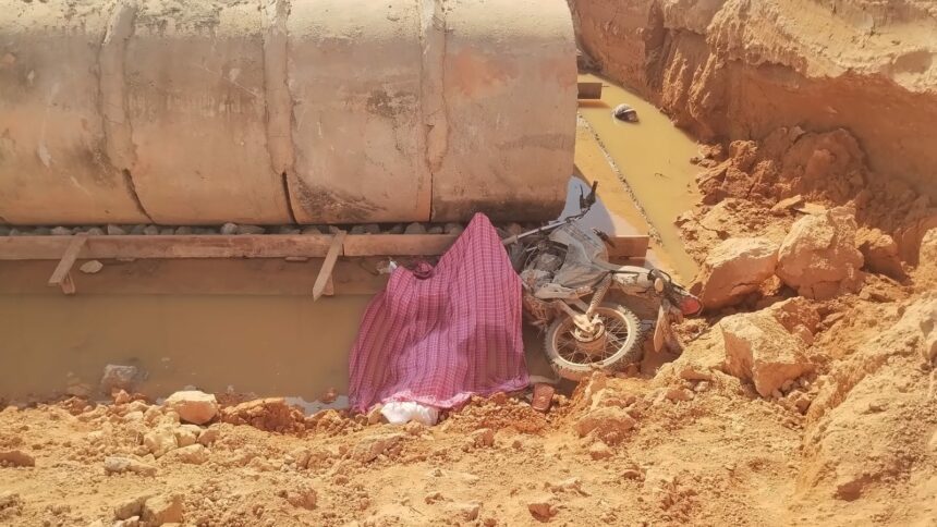 Motociclista morre após sair de pista e bater contra bueiro em obra na BR-210, em Caroebe