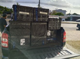 Receita Federal apreende equipamentos Starlink avaliados em R$ 80 mil em transportadora de Boa Vista