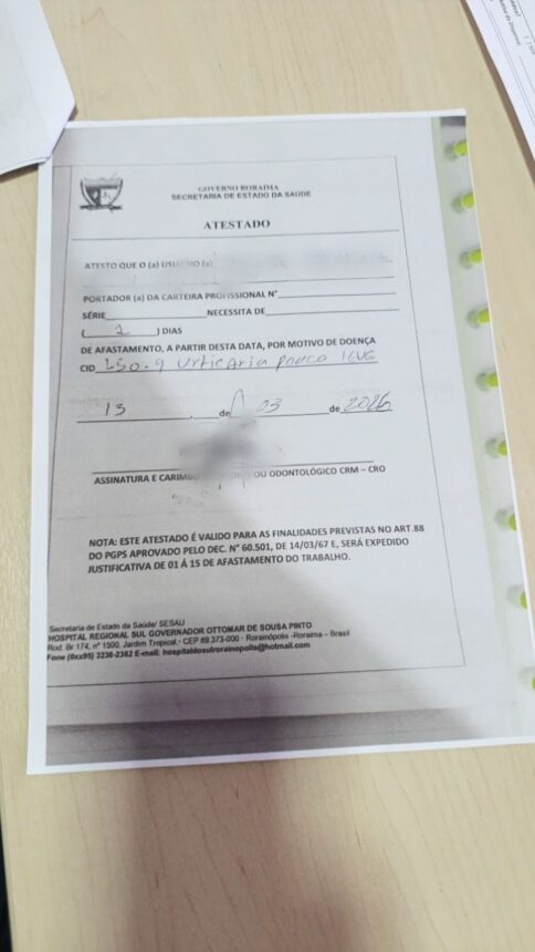 Adolescente de 16 anos é detida por falsificar vários atestados médicos