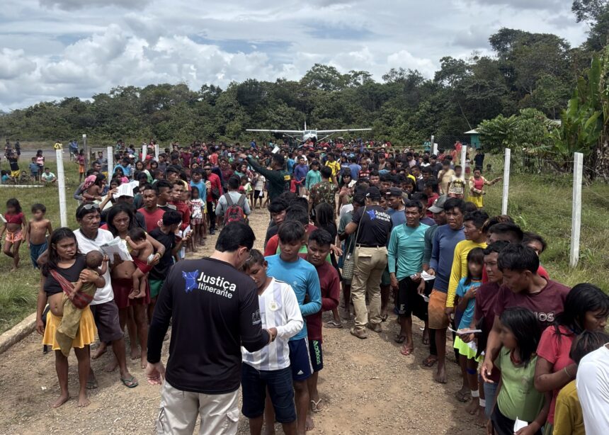 Registre-se: mais de 600 indígenas já foram atendidos em ação da Justiça de Roraima na região de Auaris, no Amajarí