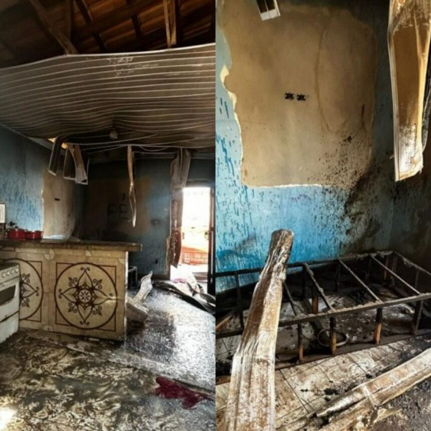 Filho é preso após incendiar casa da mãe e ameaçá-la com um tijolo, no São Bento