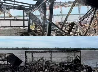 Incêndio de grande proporção destrói flutuante às margens do Rio Branco em Boa Vista