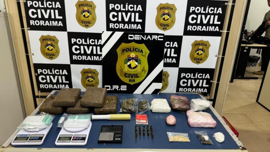 Seis pessoas são presas e mais de 50kg de drogas apreendidas durante operação em Boa Vista