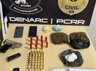 Homem que atuava com “delivery” do tráfico é preso com drogas, arma e munições em Boa Vista