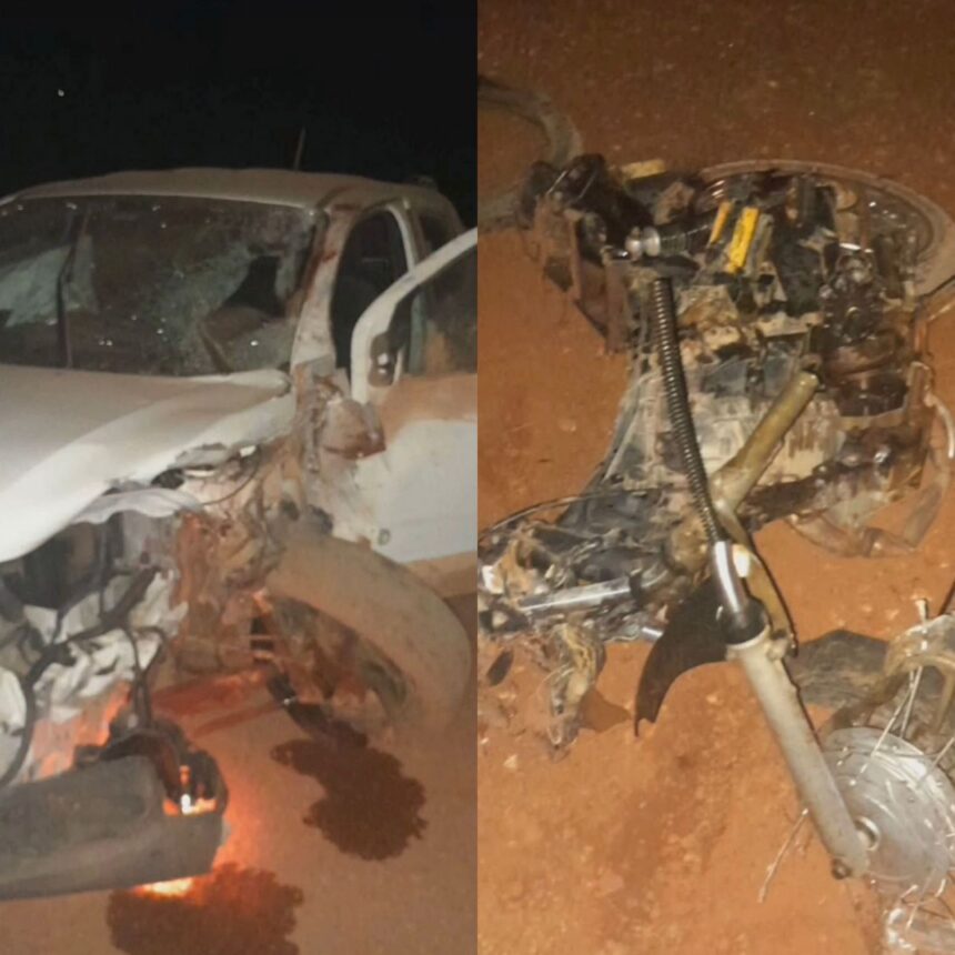 Motociclista morre após colidir frontalmente com caminhonete na BR-401, em Normandia