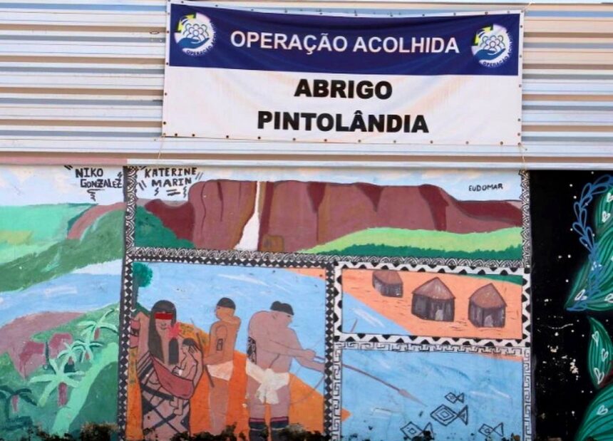 Homem é preso após ameaçar jovem com facão dentro de abrigo da Operação Acolhida, no Pintolândia