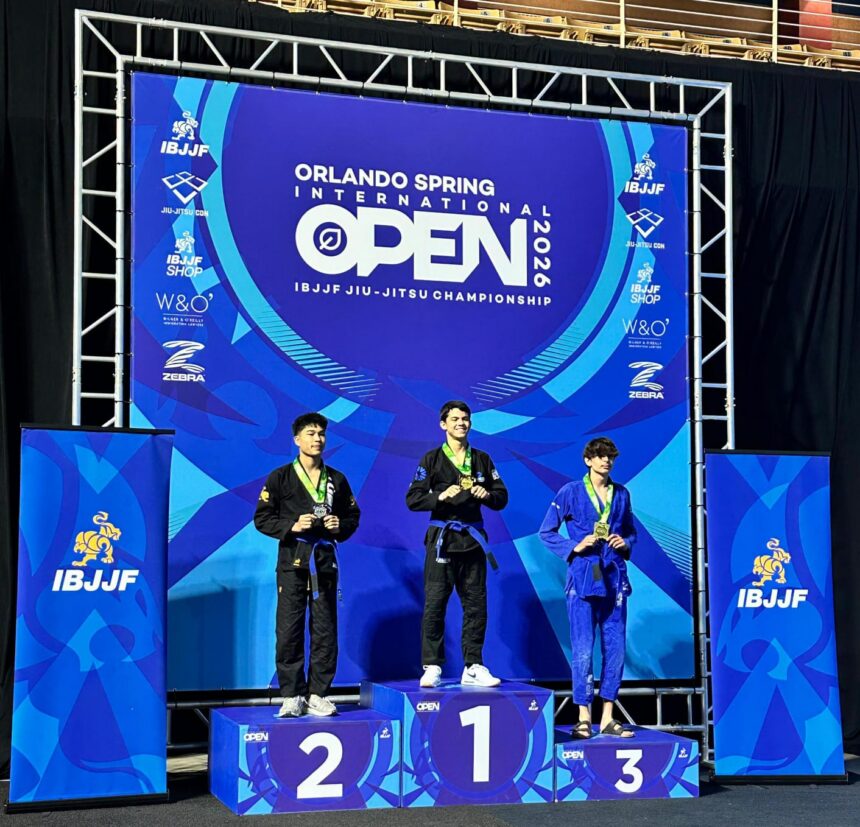 Roraimense conquista três ouros em torneio internacional de jiu-jitsu nos Estados Unidos