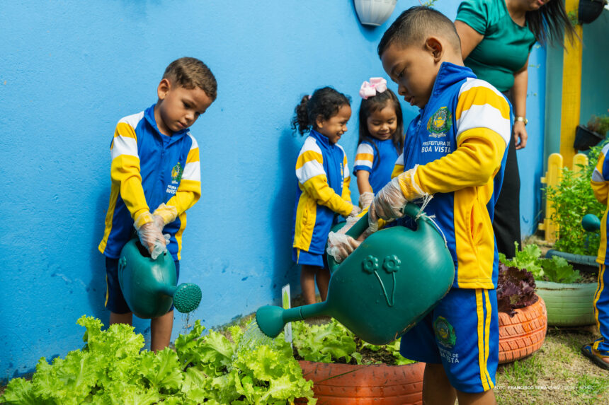 Entre hortas e descobertas: crianças de Boa Vista aprendem sobre natureza brincando
