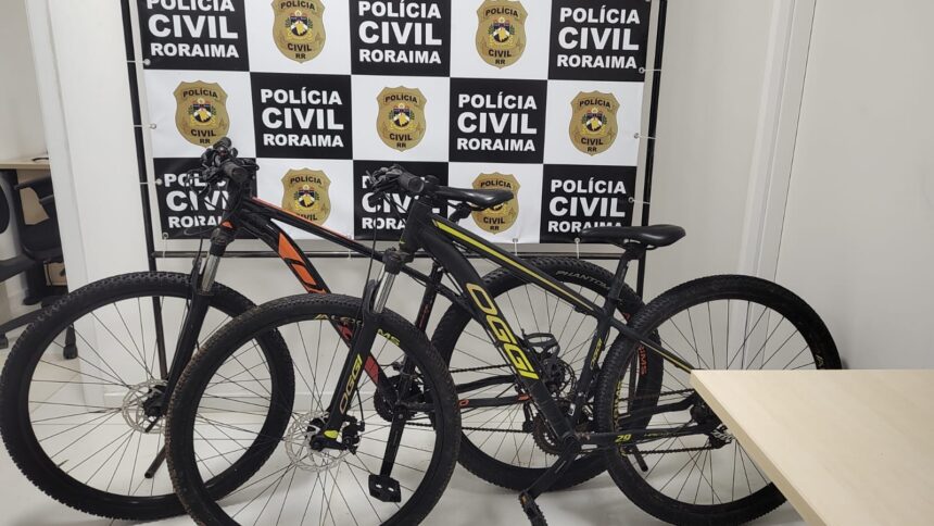 Jovem é preso e adolescente é apreendido com bicicletas furtadas em Boa Vista