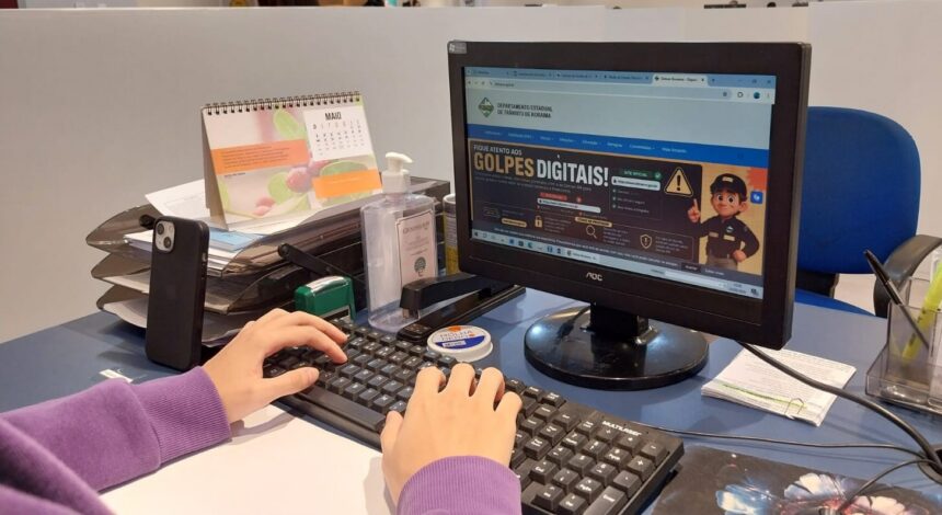 Detran-RR alerta sobre site falso usado para aplicar golpes