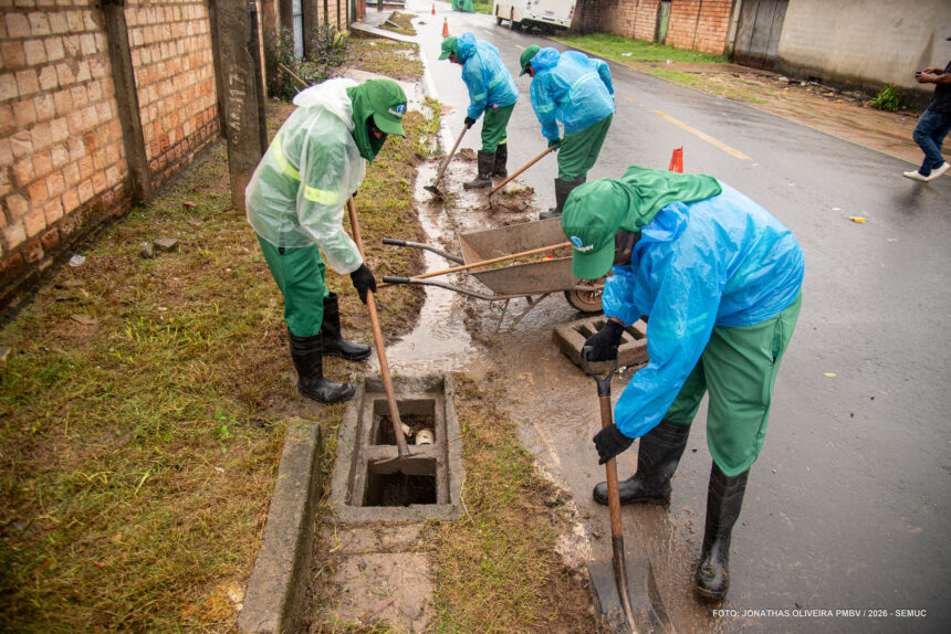 Patrulha da Chuva intensifica limpeza urbana para prevenir acúmulo de água em ruas de Boa Vista