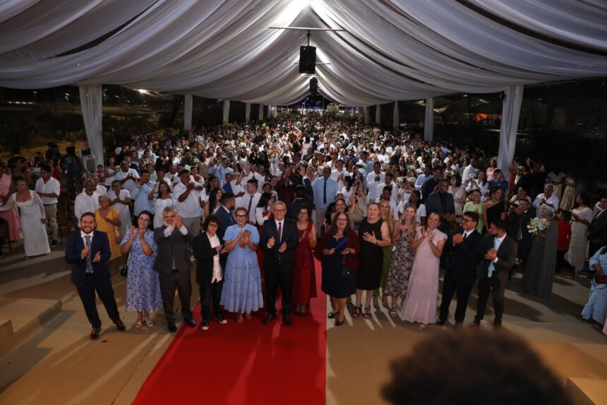 DPE-RR e parceiros celebram união de 258 casais na 4ª edição de casamento coletivo no Parque do Rio Branco