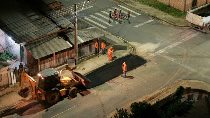 Prefeitura mantém trabalho estratégico com operação noturna e já recuperou mais de 300 vias em Boa Vista