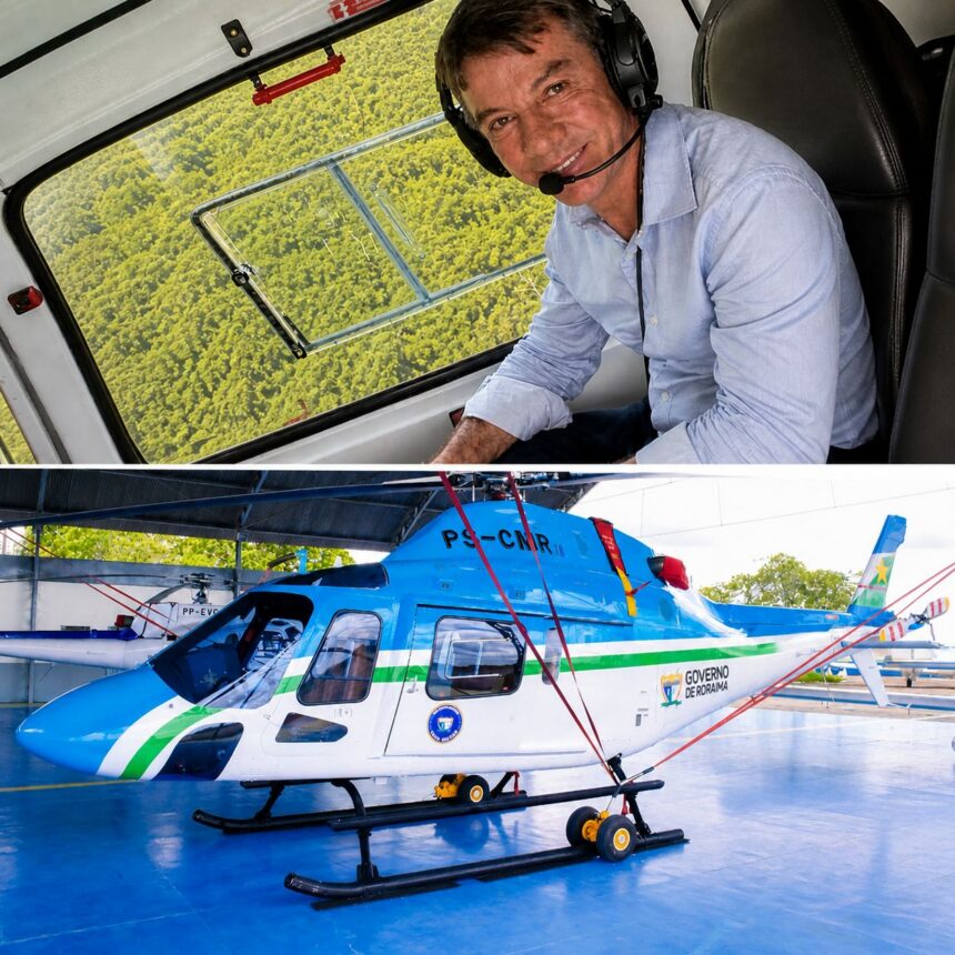 Helicóptero que servia exclusivamente para transportar Denarium, foi comprado com empréstimo de R$ 805 milhões