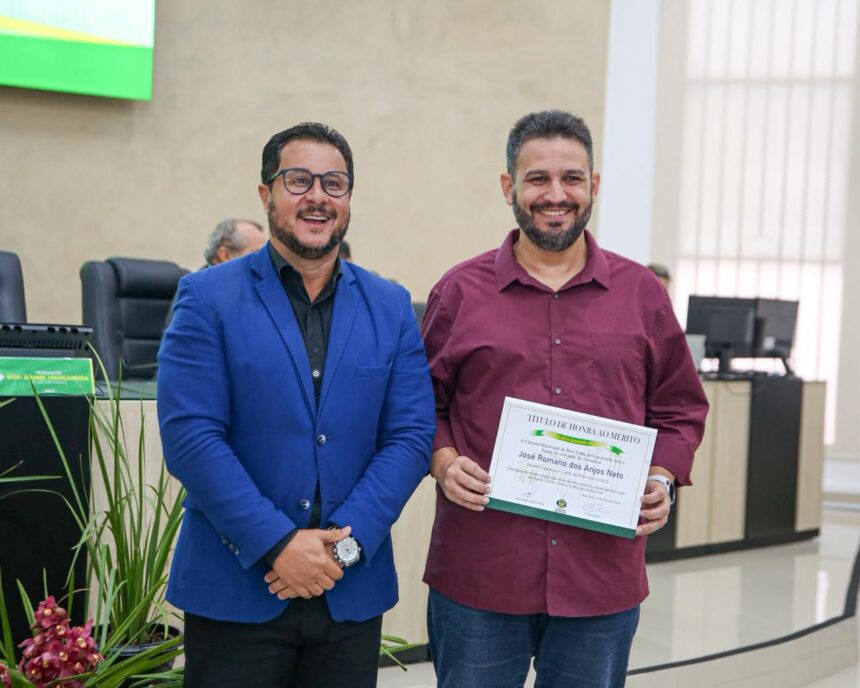 Jornalista Romano dos Anjos recebe título de Honra ao Mérito da Câmara de Boa Vista