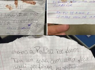 Grávida e filhos mantidos em cárcere privado são resgatados após a mulher escrever bilhete com pedido de socorro