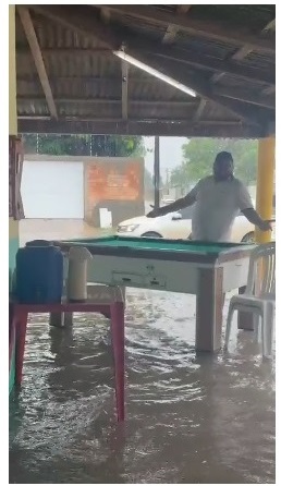 Boa Vista registra vários pontos de alagamento durante fortes chuvas desta quinta-feira