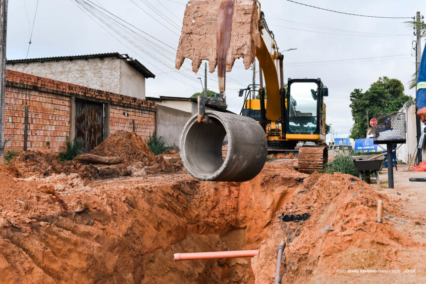 Obra de infraestrutura no Cauamé vai solucionar 48º ponto crítico de alagamento em Boa Vista